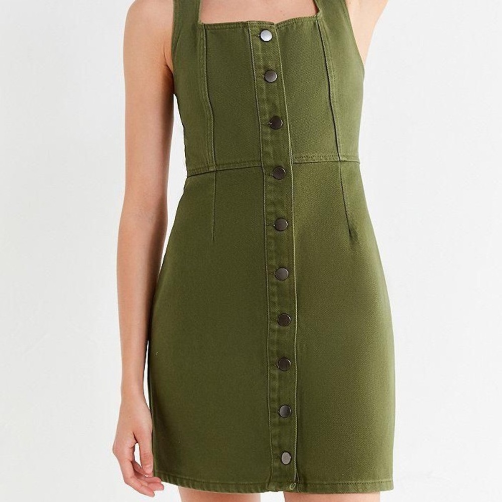 UO Button-Down Denim Dress